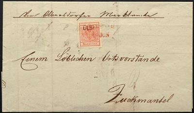 Poststück - Österreich Nr. 3 H Ia1, - Francobolli