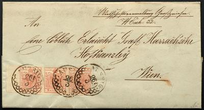 Poststück - Österreich Nr. 3 H Ib, - Stamps