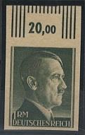 (*) - D.Reich Nr. 799 ungez. auf holzartigem Andruckpapier, - Stamps