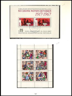 gestempelt - Sammlung DDR 1949)1990, - Briefmarken