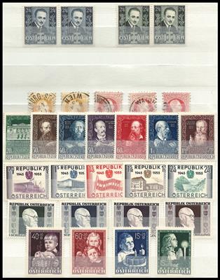 **/gestempelt - Partie Österr. II. Rep. und D. REich ab 1938, - Briefmarken