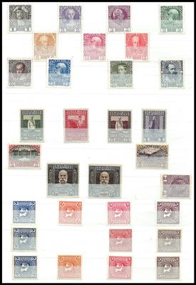 **/* - Österr. Gepflegte Sammlung ab 1850 mit vielen Spitzenmarken/Sätzen, - Stamps