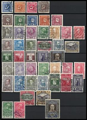 gestempelt/*/** - Partie Österr. Monarchie mit etwas I. Rep. u.a. Ausg. 1910 gestempelt, - Stamps