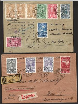 Poststück - Österr., - Briefmarken