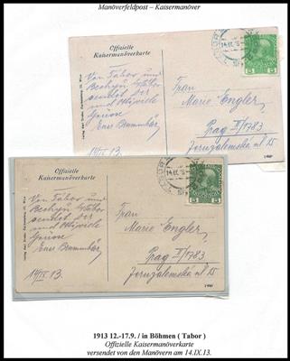 Poststück - Österr. Feldpost 1913 - Kaisermanöver - Stamps