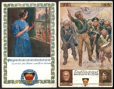 Poststück - Partie Monarchiebelege Österr. mit Bahnpoststempeln, - Stamps