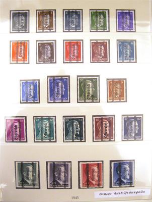 **/gestempelt/Briefstück/Poststück - Sammlung Österr. 1945/1999, - Briefmarken