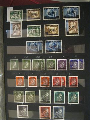 **/*/gestempelt - Sammlung Österr. ca. 1945/1961, - Briefmarken