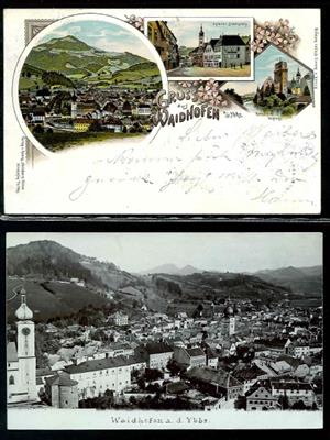 Poststück - Partie AK Waidhofen an der Ybbs, - Briefmarken