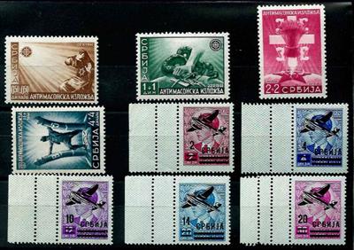 ** - D. Besetzung 2. WK 1942 Anti-Freimaurer - Briefmarken und Ansichtskarten
