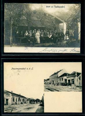 Ansichtskarten 1908/33 Trautmannsdorf: 4 sehr - Francobolli