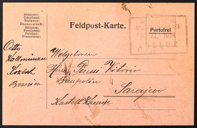 Bosnien-Herzegowina 1914: "K UND K   MILITÄRPOSTABLAGE 26. XI.1914 / KOZLUK" - Briefmarken und Ansichtskarten
