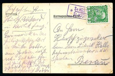 Österr. 1905/10 Postablage "Sv. HOSTYN/St. HOSTEIN" - Francobolli
