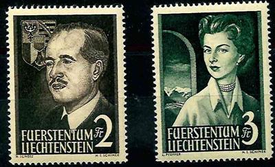 ** - Liechtenstein Nr. 332/33, - Briefmarken und Ansichtskarten