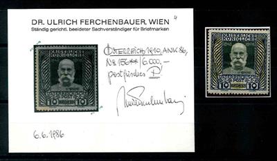 ** - Österr. Nr. 156 (10 K 1908), - Stamps