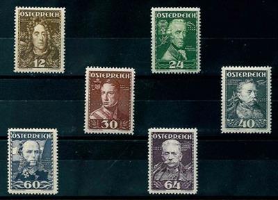 ** - Österr. Nr. 617/22 (Heerführer), - Stamps