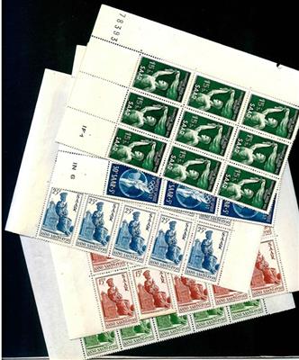 ** - Saarland Nr. 293/95 (10) und - Stamps