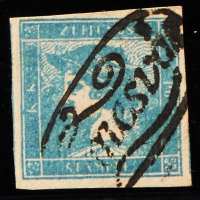 gestempelt - Österr. Nr. 6 I mit Stempel Temesvar, - Briefmarken und Ansichtskarten