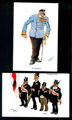 Schönpflug - Partie Militärmpotivkarten aus verschiedenen Serien, - Francobolli