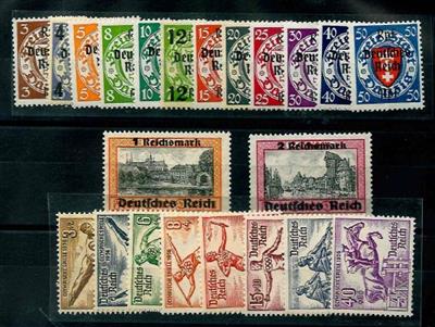 ** - D.Reich Nr. 609/16, - Briefmarken und Ansichtskarten