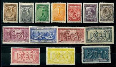 * - Griechenland Nr. 144/57 (1906, - Briefmarken und Ansichtskarten