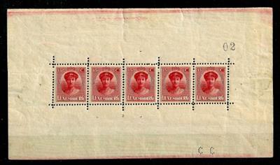 * - Luxenburg Nr. 121 im Kleinbogen, - Briefmarken und Ansichtskarten