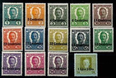 ** - Österr. Feldpost - Ausgabe für Italien Nr. I/XIV, - Stamps