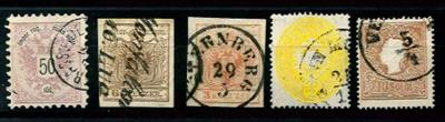 .Û - Österr. 1850/83 Lot 5 schöne - Stamps