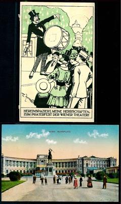 Österr. Monarchie - Sonderstempel Praterfest der Wiener Theater 1914 auf entsprechender, - Francobolli