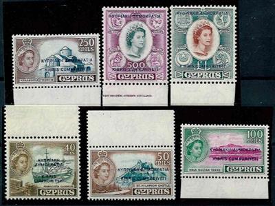 ** - Zypern Nr. 179/93, - Briefmarken und Ansichtskarten