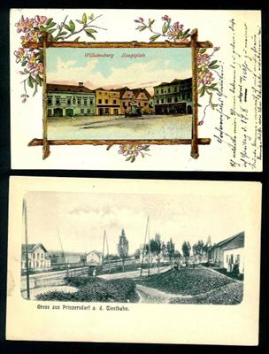 Partie AK NÖ - u.a. Wilhelmsburg - Obergrafendorf -Prinzersdorf - Eschenau - Phyra - Karlstetten - Traismauer, - Briefmarken und Ansichtskarten