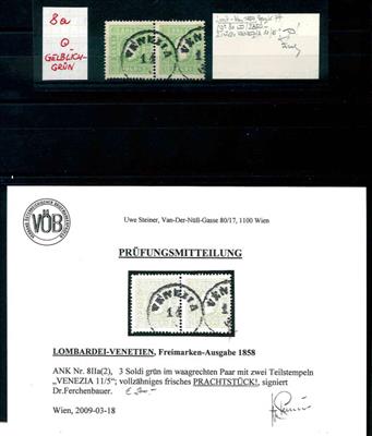Österr Lomb Ausg 1858 gestempelt - 3 Soldi - Stamps