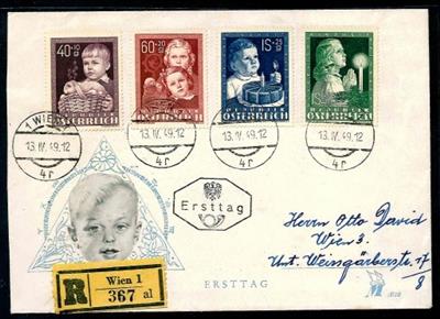 Partie Ersttage II. Rep. mit KINDHEIT - 80 JAHRE KÜNSTLERHAUS - SALZBURGER DOMSERIE etc., - Stamps