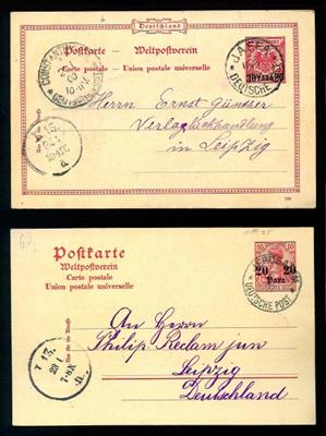 D. Auslandspostämter - 3 gelaufene Ganzsachen ab Tientsin nach Tsingtau aus 1913, - Stamps