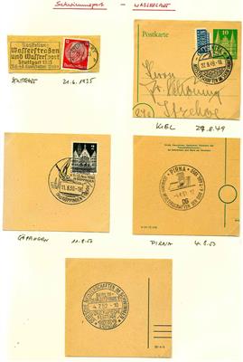 Partie Poststücke Motiv Sport aus ca. 1930/2010 - u.a. Olympia - Fußball - Turnen - auch etwas Dubl., - Stamps