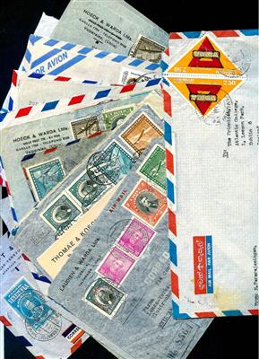 Partie Poststücke Südamerika und Asien - u.a. Chile - Pakistan - Indien - Korea, - Stamps