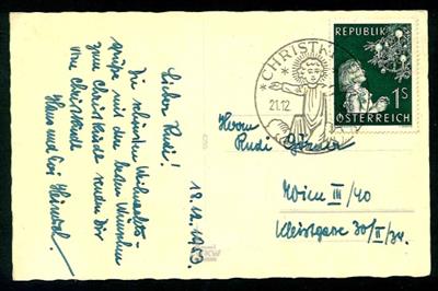 Sammlung Christkindl - Post ab ca. 1953 - sowie Weihnachts - Ballonpost ab der Nr. 2, - Stamps