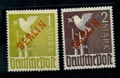 ** - Berlin Nr. 33/34 gepr. Schlegel, - Briefmarken und Ansichtskarten