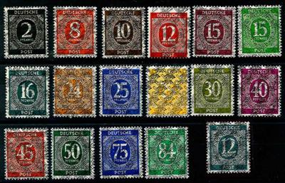 ** - Bizone Nr. 52IIDD/68IIDD (Doppelaufdruck Netz), - Briefmarken und Ansichtskarten
