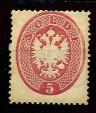 Lombardei Ausgabe 1864 * - 5 Soldi lebhaftrosa eng gezähnt, - Stamps