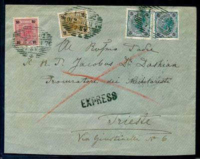 Österr. 1902 Schöne Buntfrankatur - Stamps