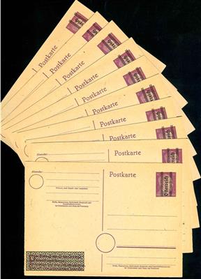 Österr. 1945, - Briefmarken und Ansichtskarten