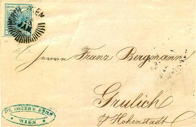 Österr. Ausg. 1850 - Nr. 5HIIa - Briefmarken und Ansichtskarten