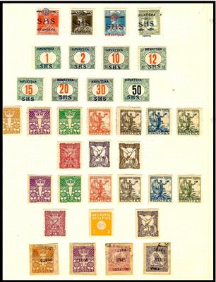 */gestempelt - Sammlung Jugoslawien 1918/1921 sowie Montenegro, - Stamps