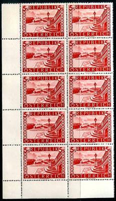 ** - Österr. 1946 - S-Werte in - Stamps