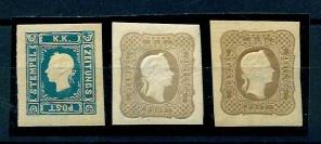 * - Österr. ND 1884 der Zeitungsmarke 1858 u. 1861 zwei deutliche Nuancen, - Stamps