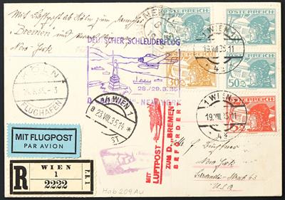 Katapult Österr. 1935 Dampfer "Europa" bzw "Bremen", - Stamps