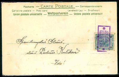 1901/14 5 Karten mit interessanten - Známky