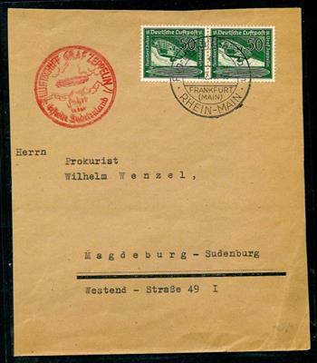 Deutsches Reich Poststück - 1938 Zeppelinmarke - Známky