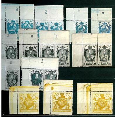 **/*/gestempelt - Spezialsammlung Liechtenstein Ausg. 1920, - Stamps